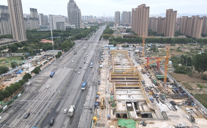 项目强省会｜济南轨交4号线大杨站计划6月底封顶