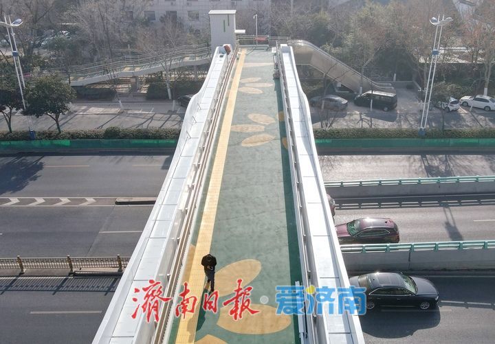 经十路这座“空中走廊”整体升级完成，市民出行安全感更强