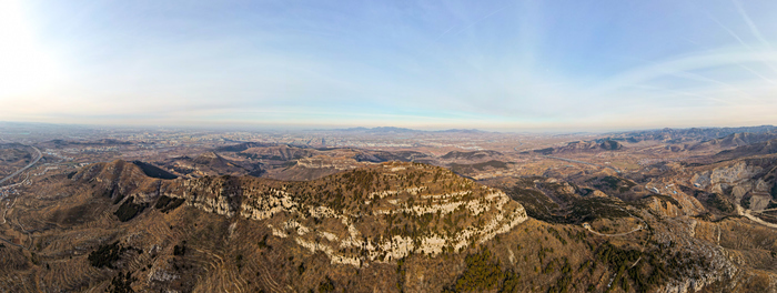 俯瞰群山超壮观！共绘胡山森林公园冬日山河图