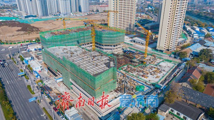 济南天桥工业设计软件创新产业园主体结构显现 打造“滨水+产业”新高地