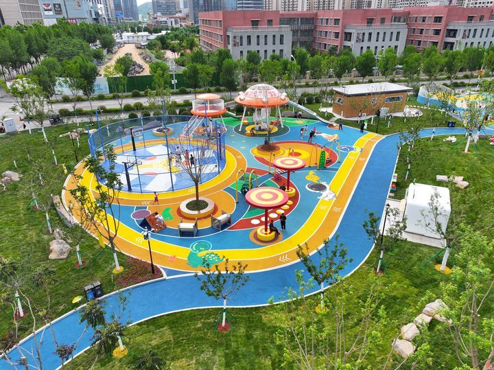 今年济南市首个新建儿童公园——历下区儿童友好公园开园啦！