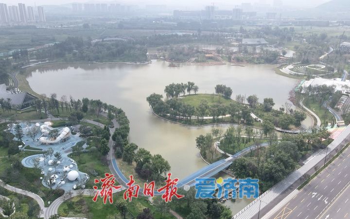 项目强省会｜济南彩虹湖公园试开放区域蓄水