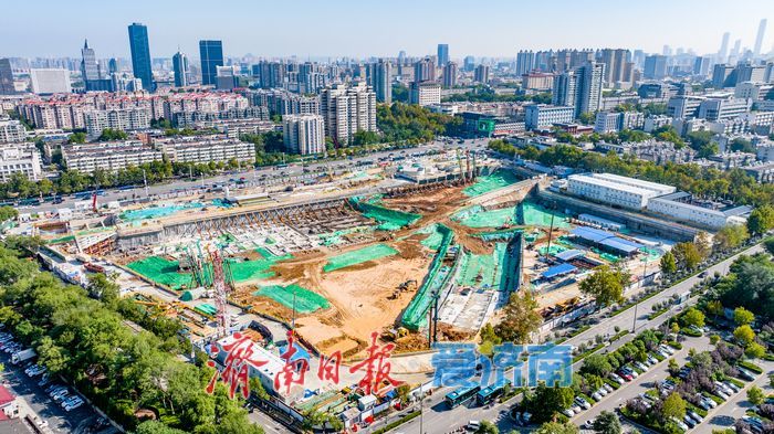 项目强省会｜济南千佛山站TOD项目加速建设，助力实现“山城融合”