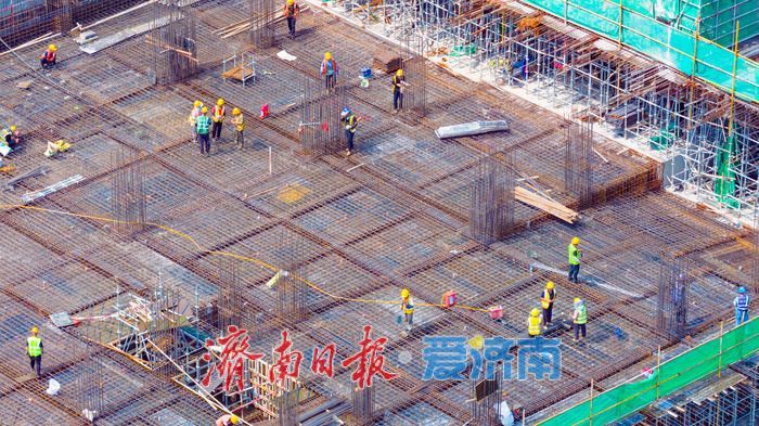 鸥玛数据产业园区项目主体结构封顶 助力济南数字科创产业升级