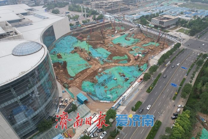 山东国际会展中心21万平方米配套部分项目建设提速