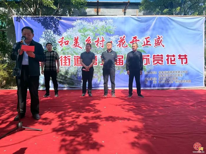 普集街道杨官党建工作区第二届流苏赏花节开幕啦！