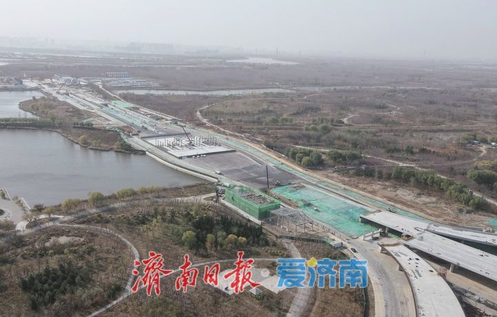 项目强省会｜济南黄岗路黄河隧道北岸明挖段顺利封顶，主体结构全部完工