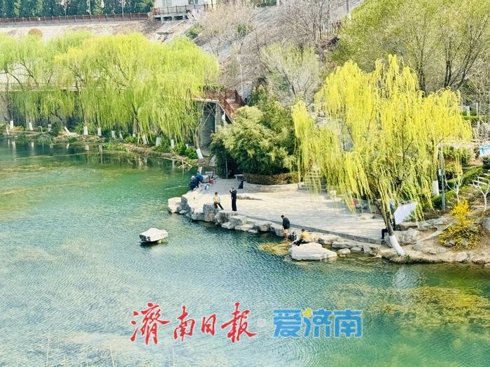 历阳湖春景如画 碧水垂柳醉泉城