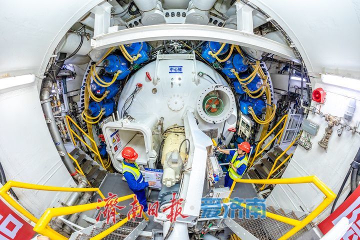 再启穿黄之旅！济南市航天大道穿黄隧道工程（I期）南线盾构“启航号”始发