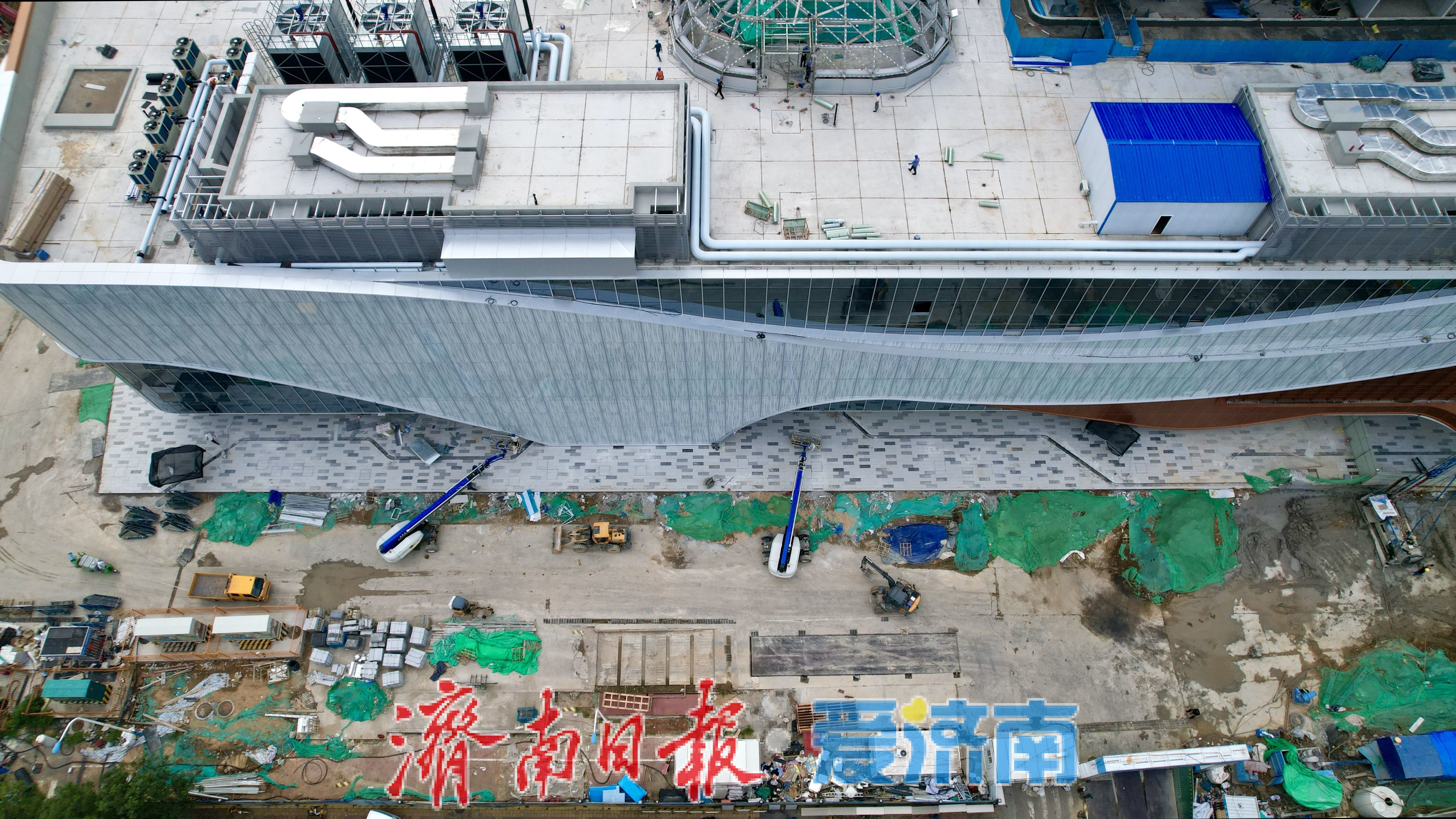 济南首座京东MALL亮相洪楼片区 项目建设全力攻坚节点目标