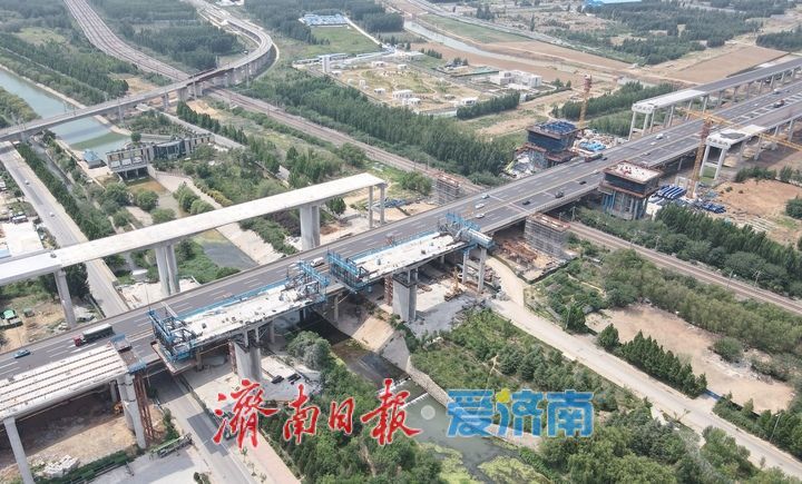 项目强省会｜横亘南北展现雄姿！京台高速公路济南至齐河段改扩建项目新进展来了