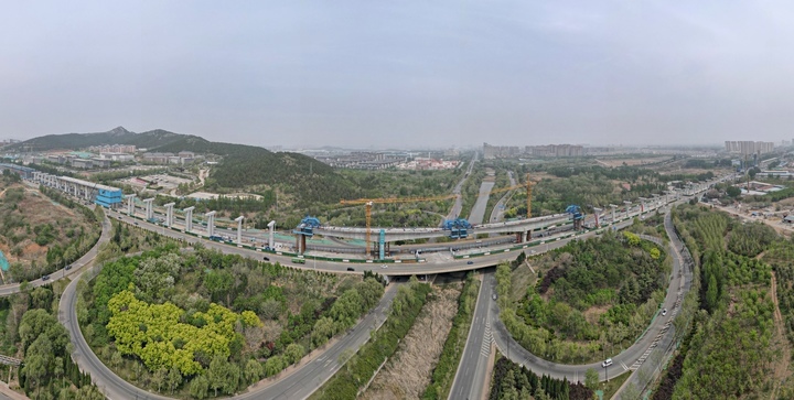 项目强省会｜济南轨交8号线跨河连续梁架设即将合龙