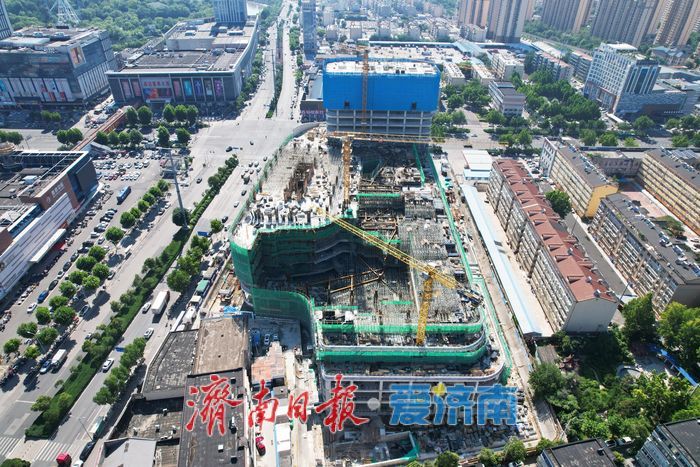 项目强省会｜黄河南岸TOD新地标 万融广场建设提速展新姿