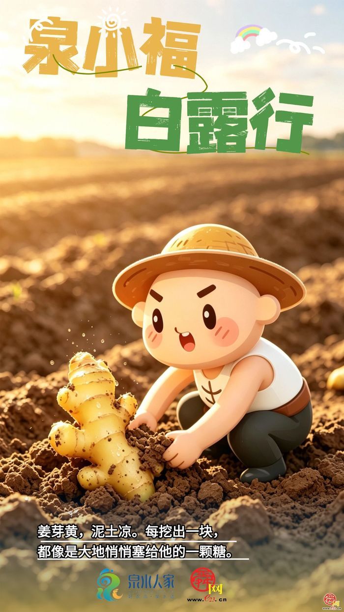 AI创意海报｜白露，我们去济南的田里捡了些秋天