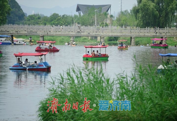 一年四季 泉在济南丨高温来袭，泉城市民“门牙”戏水享清凉