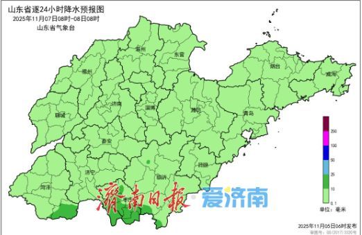 6日夜间—8日山东有降雨