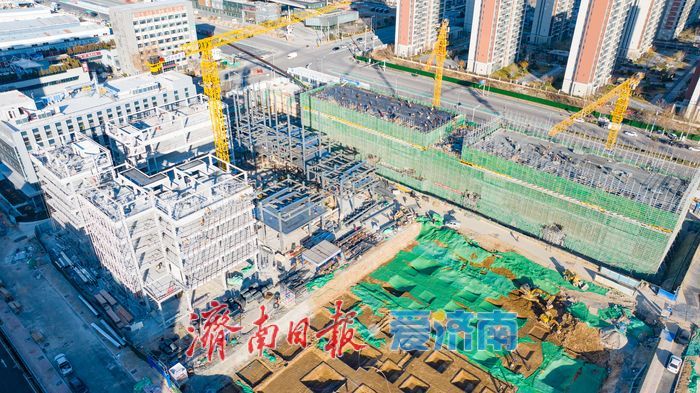 济南时代未来科技城E区建设提速 项目整体已初具规模