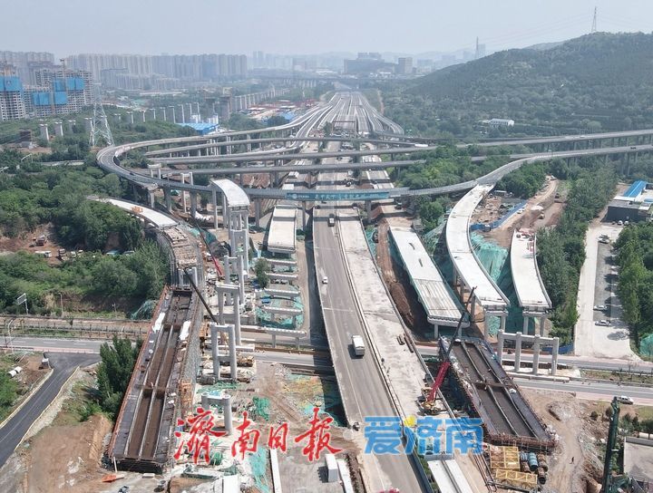 项目强省会｜济南绕城高速港沟立交改造新建匝道上跨港九路