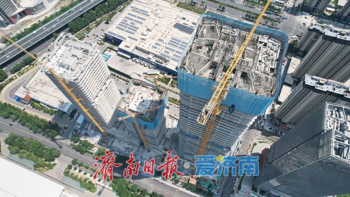 210米济南西部“第一高”建设持续推进