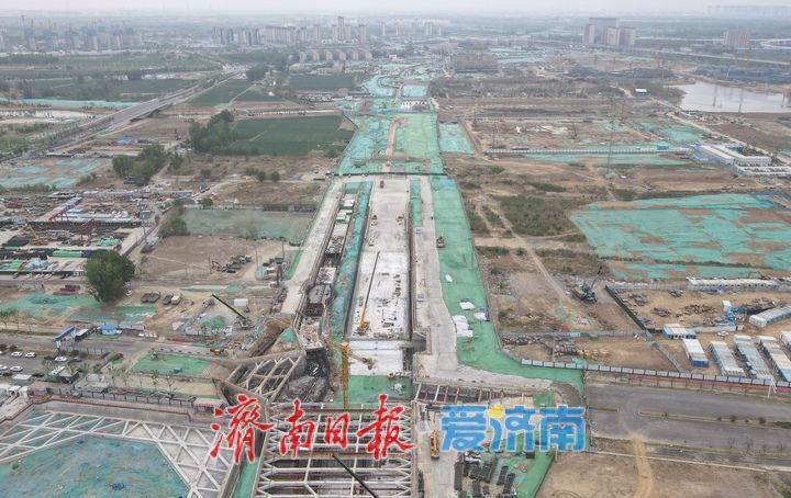 黄河大道二期地下快速路主体建设加速推进