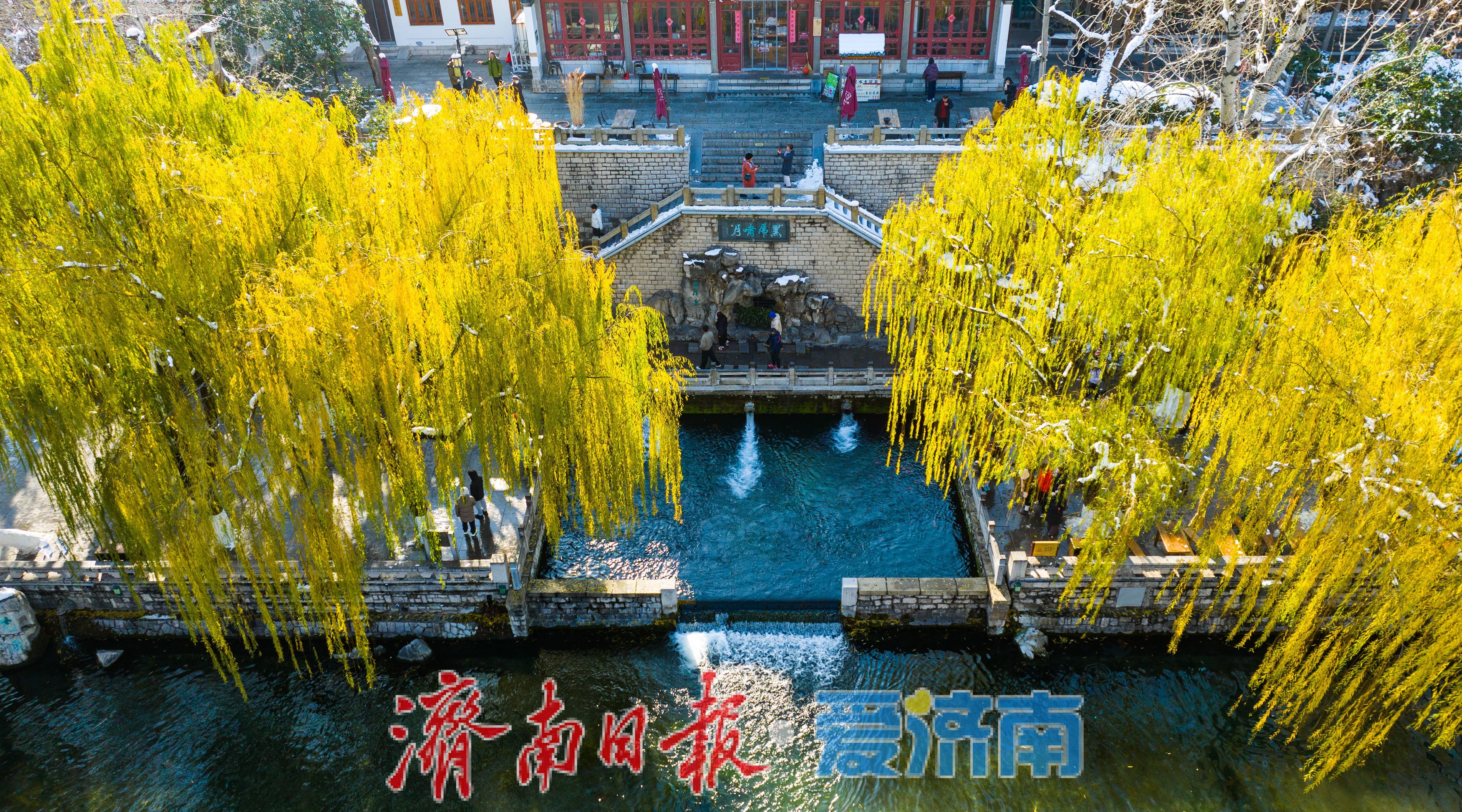 银装素裹环碧水 雪后泉城入画来