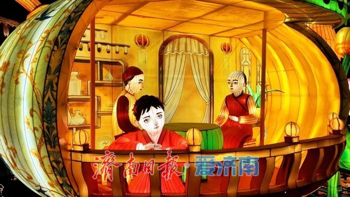 一年四季 泉在济南｜华灯初上耀泉城，第四十五届天下第一泉迎春花灯会试灯亮相