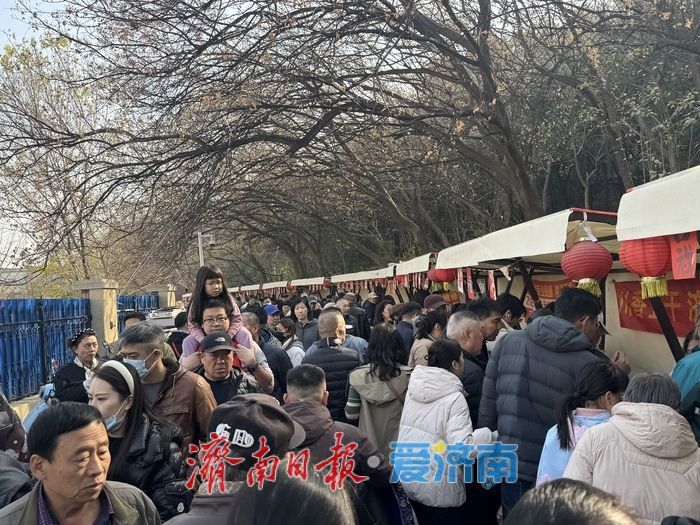 济南暖日迎宾客 英雄山文化市场人气旺