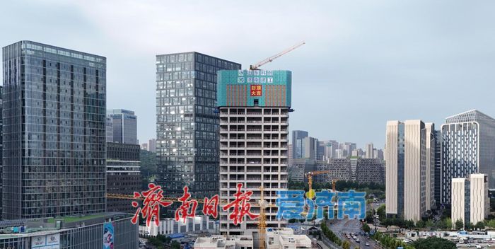 山东科创智能制造科创孵化产业园项目 主体结构喜迎封顶