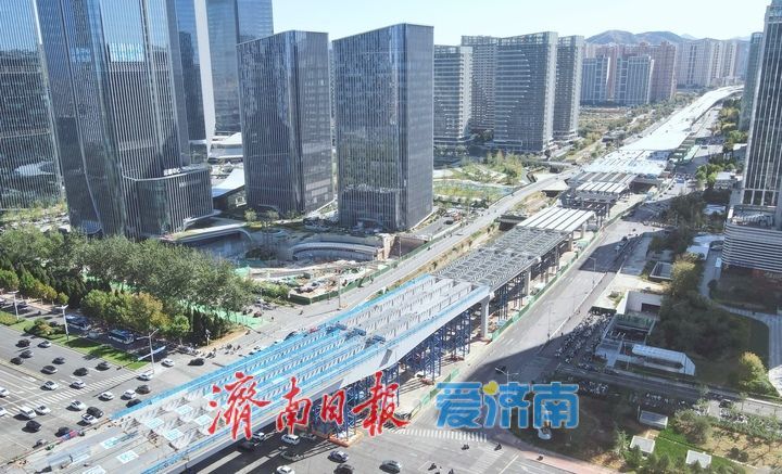 项目强省会｜跨经十路合龙段向南延伸贯通，济南凤凰黄河大桥南延主桥加速成势