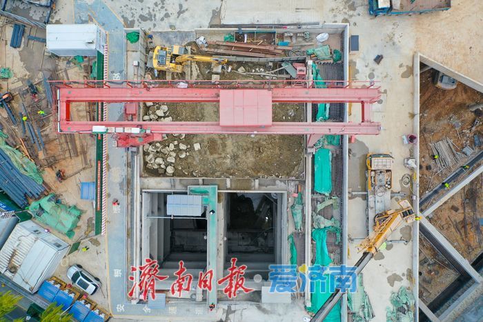 串联三大枢纽，济南地铁6号线西段关键站点建设稳步推进