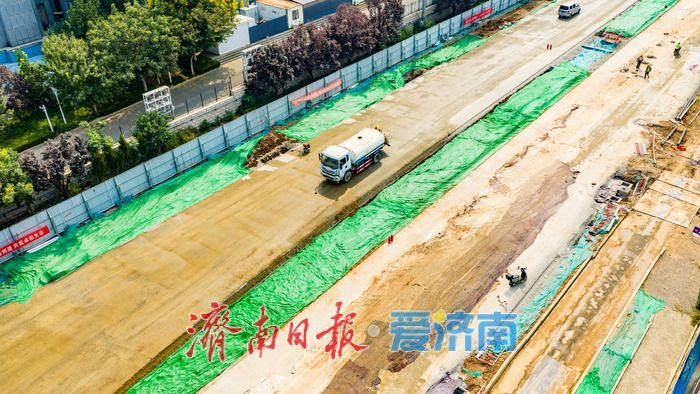 双向两车道变六车道！泺邑路南段改造破解 CBD 片区出行堵点