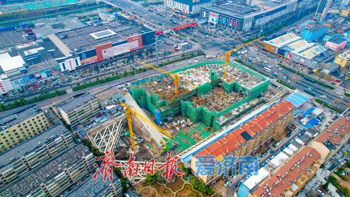 黄河南岸新地标！万融广场项目加速建设，打造多功能商业综合体