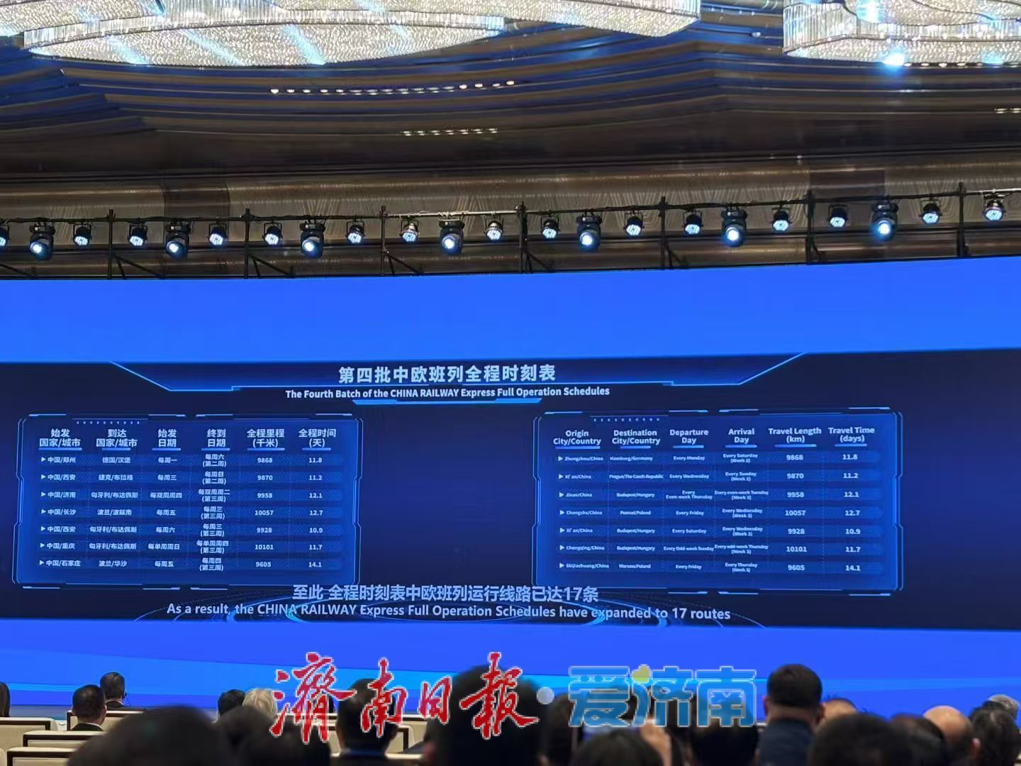 山东首条全程时刻表中欧班列线路来了