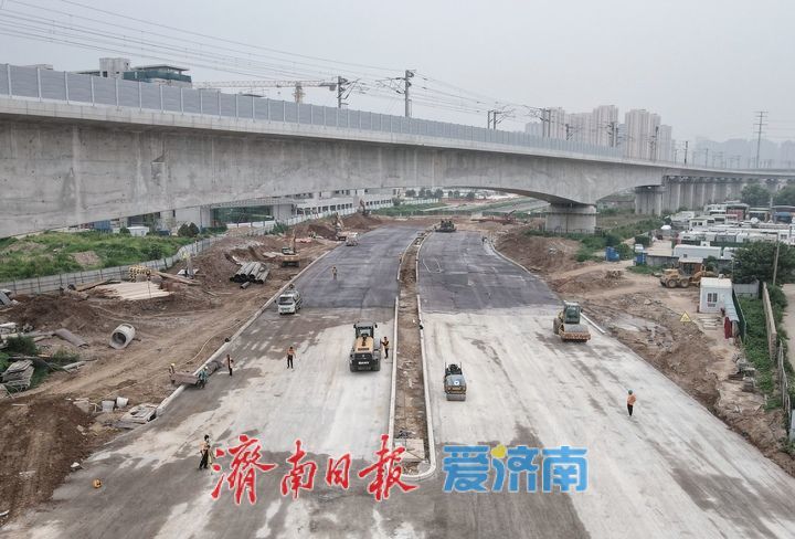 项目强省会｜奥体西路北延项目有新进展，下穿黄东联络线及胶济铁路立交桥两段道路将“牵手”