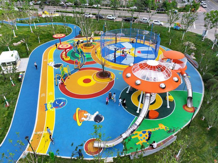 今年济南市首个新建儿童公园——历下区儿童友好公园开园啦！