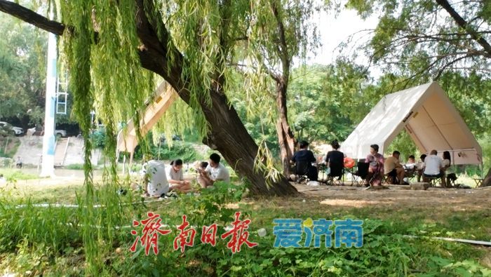 一年四季 泉在济南丨玉符河畔觅清凉：宅科村段成市民消夏野趣乐园