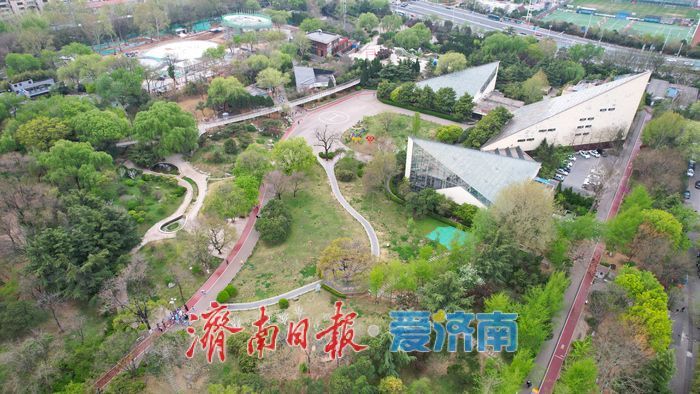 泉城公园满目翠绿入画来