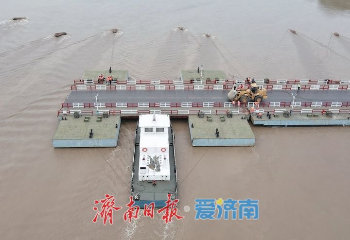 让路调水调沙，黄河济南段泺口浮桥拆除