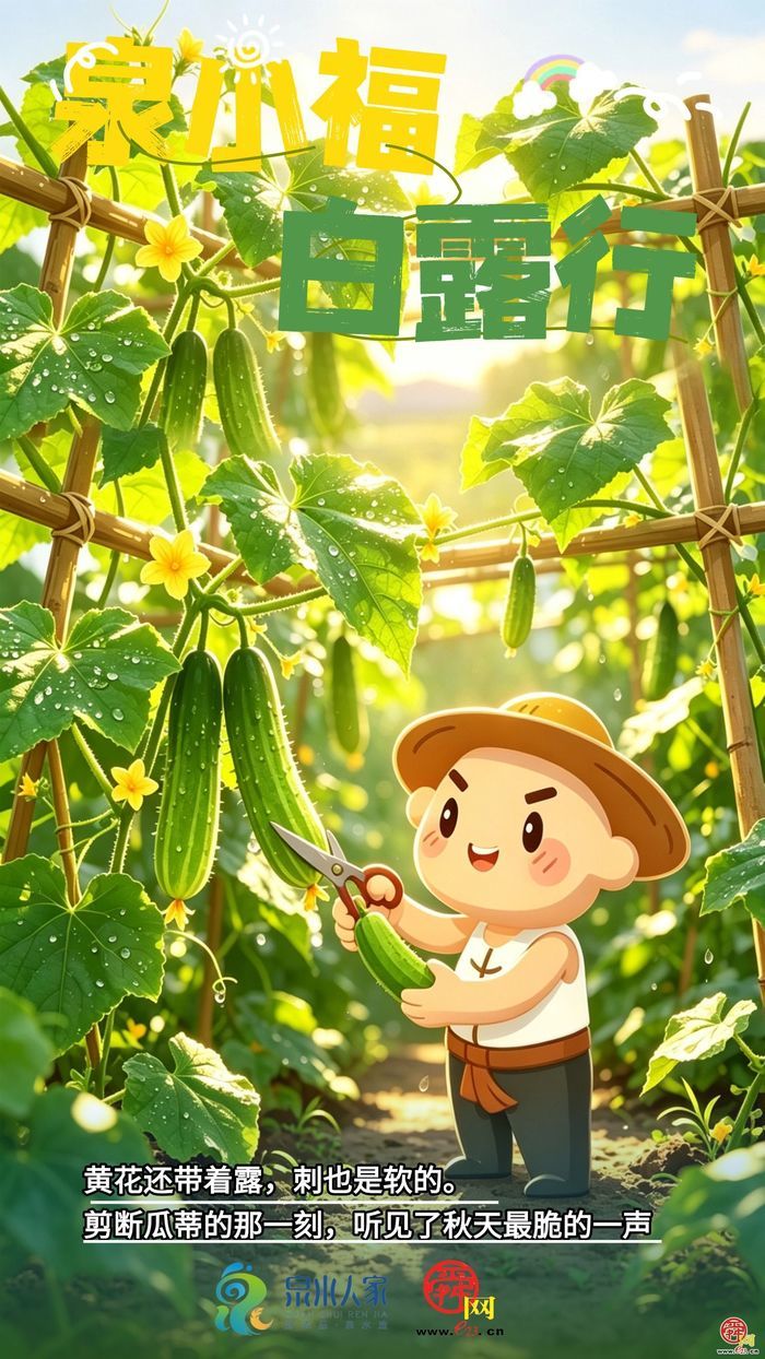 AI创意海报｜白露，我们去济南的田里捡了些秋天