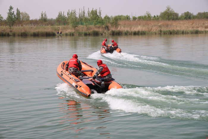 济南市开展防汛专业应急救援队伍 实战拉动演练活动