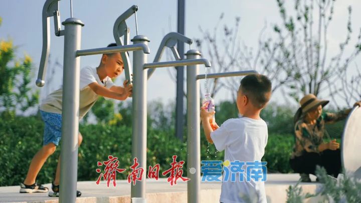 一年四季 泉在济南丨白泉湿地公园对外开放吸引众多市民关注