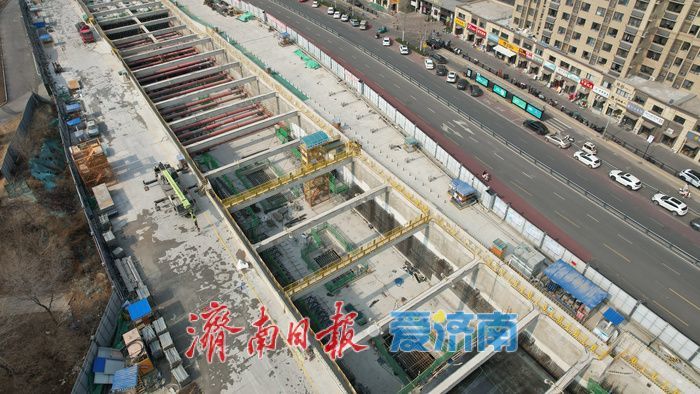 轨道交通9号线荷花路站与卧牛山地质公园“融合”