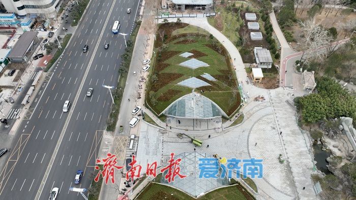 出站即是公园！济南地铁4号线泉城公园站基本建成