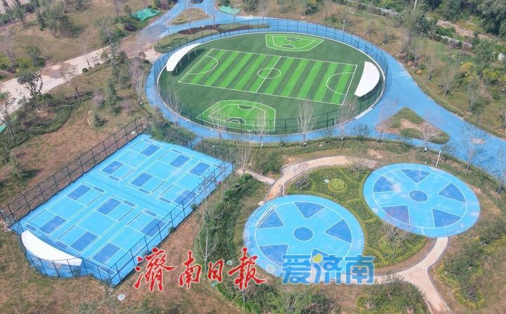 彩色步道串联活力与自然 丁太鲁绿带公园主打运动风