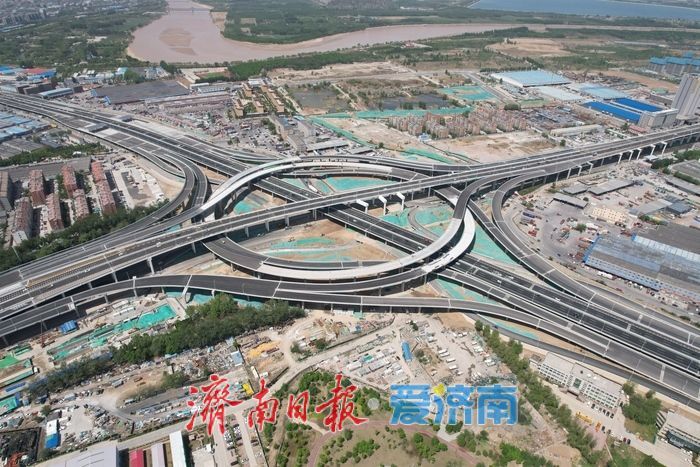 济南零点立交改扩建项目进入最后冲刺阶段