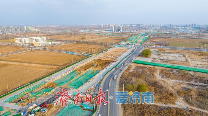 项目强省会｜济南起步区黄河大道二期多点突破 全线施工稳步推进