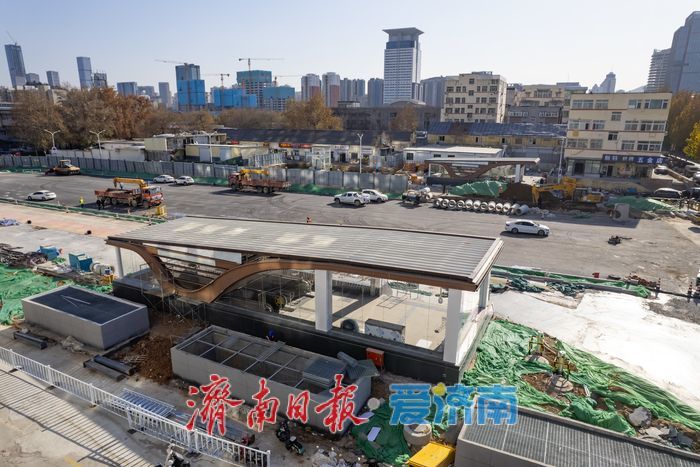 项目强省会｜济南轨道交通6号线出入口陆续“亮相”