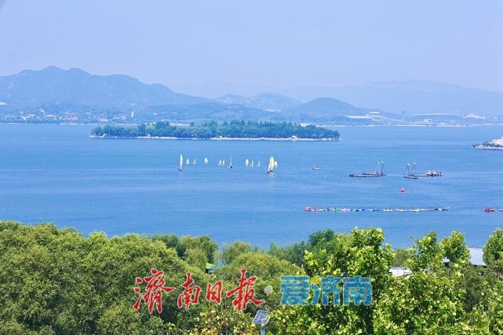 一年四季 泉在济南｜雪野湖上风帆竞