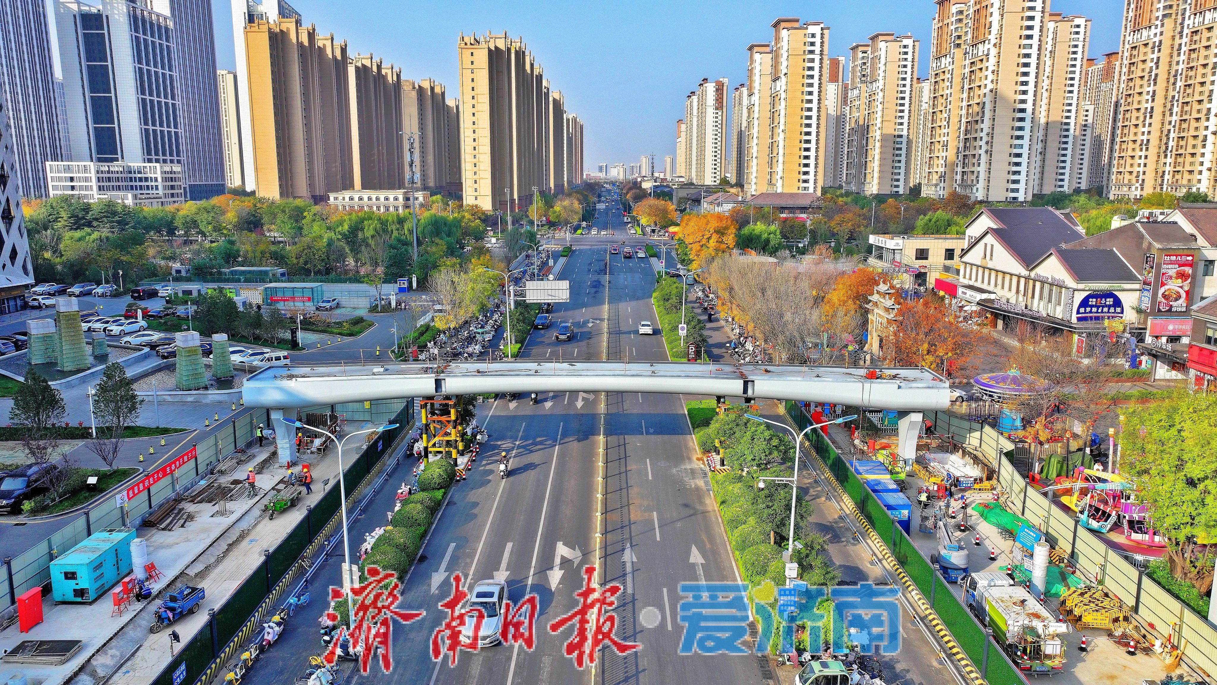 济南兴福寺路将添空中走廊，商圈拥堵有望根治