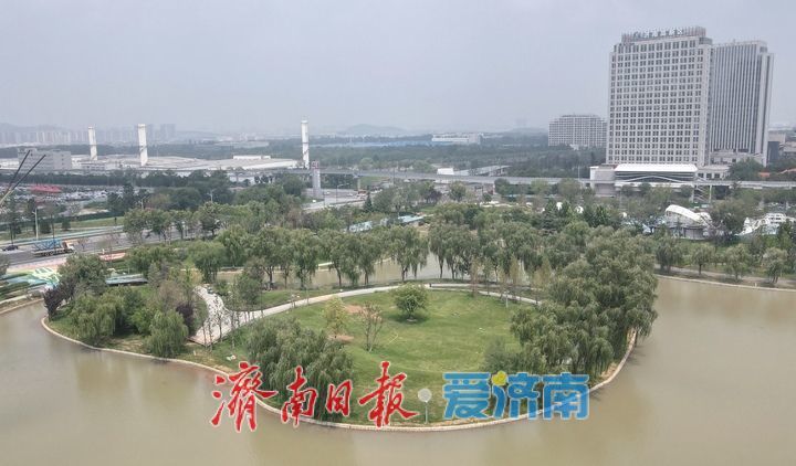 项目强省会｜彩虹湖公园试开放区域蓄水基本完成